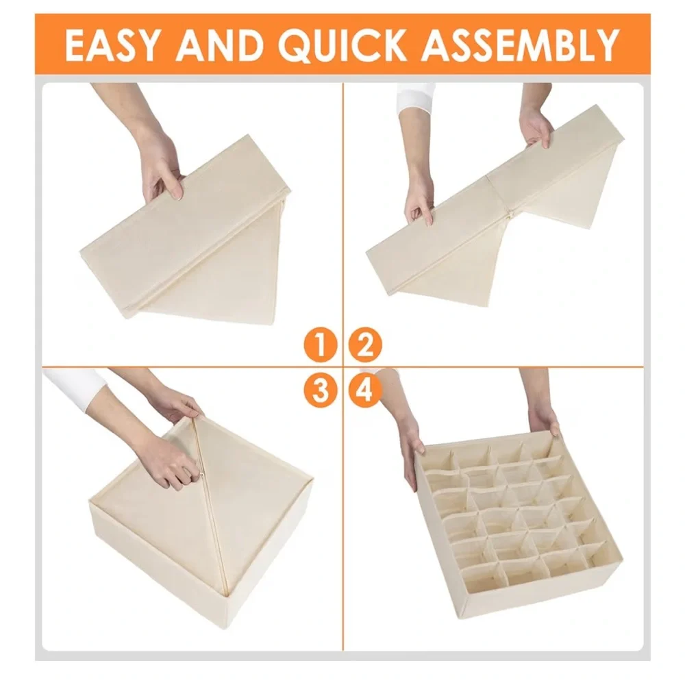 Elegant Beige Drawer Organizer Set (A210)